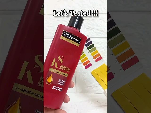 Wow tresemme shampoo ph test #shorts #tresemme  #shampoo #haircare #hairfall #phtest #keratin