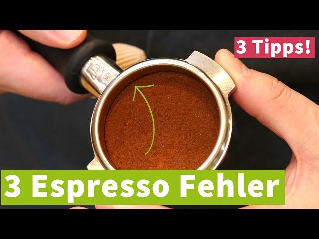 3 krasse Espressofehler - Nach dem Tampen, vor dem Bezug!