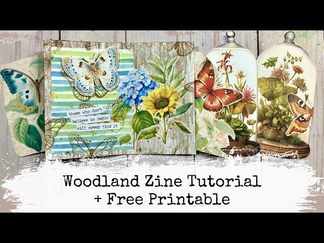 Make a Mini Zine with Me! | Free Woodland Printable for Art Journaling