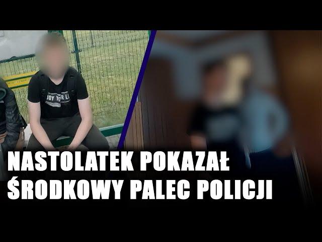 "Robisz sobie jaja z policji?". Nastolatek szybko pożałował pokazanego gestu do policjantów