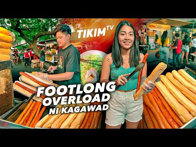 60 Pesos BUY 1 TAKE 1 FOOTLONG Hotdog SANDWICH OVERLOAD ni Kagawad sa Tayuman | TIKIM TV