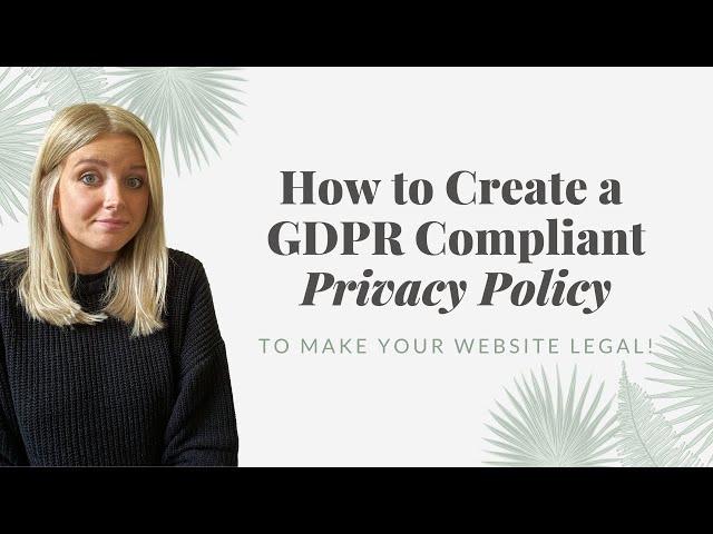 Is your website legal?  (How to create a compliant Privacy Policy!)