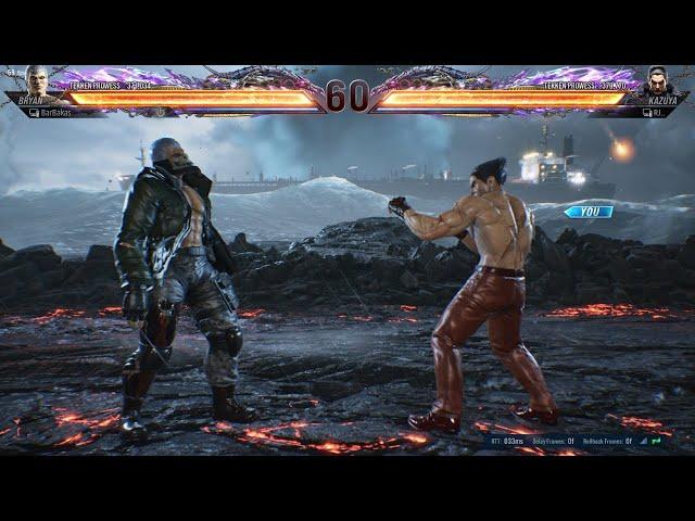 Tekken 8 | Kazuya Fights The Crazy Bryan | FT-5 Match