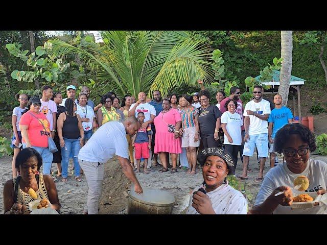 500 coconut dumpling vs St. Vincent & the Grenadines | our biggest cookout yet | great turn out