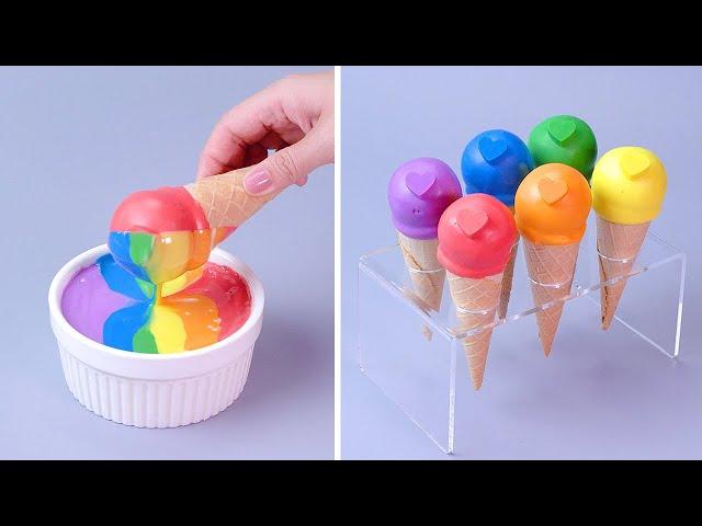 Top Tasty and Indulgent Rainbow Cake Decorating Recipes | So Yummy Cake Tutorials | Perfect Cake