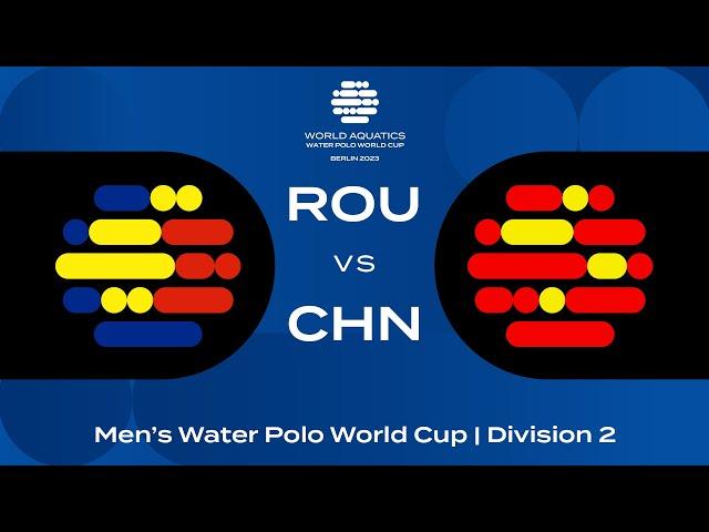 LIVE | Romania vs China | Men's Water Polo World Cup 2023 | Berlin