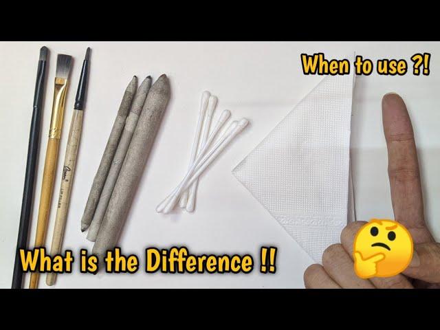 5 Tools for Blending Graphite Pencil | For improve Shading | its art adda  #tutorial #drawing