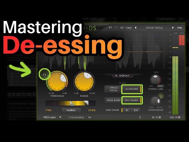 How to De-ess your Master - Learn Mastering with Pro DS