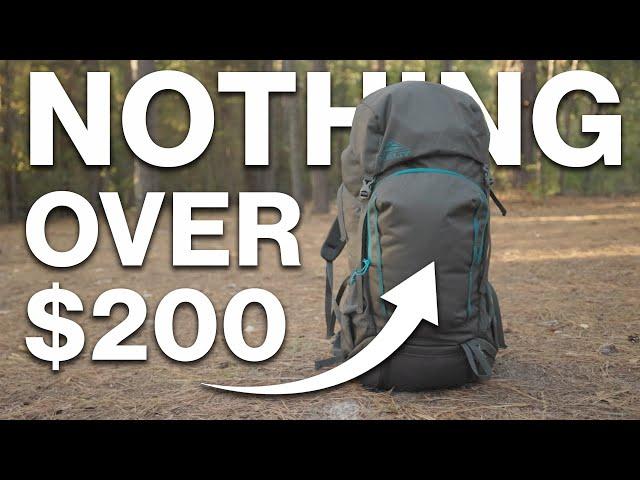 The BEST Backpacking Gear Under $200