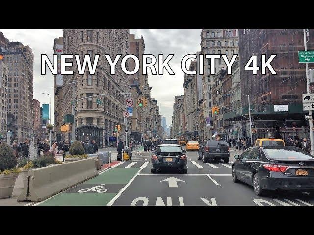 Driving Downtown - New York City 4K - USA