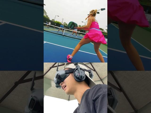 Flying Drone during a Pickleball Game  #fpvdrone #behindthescenes