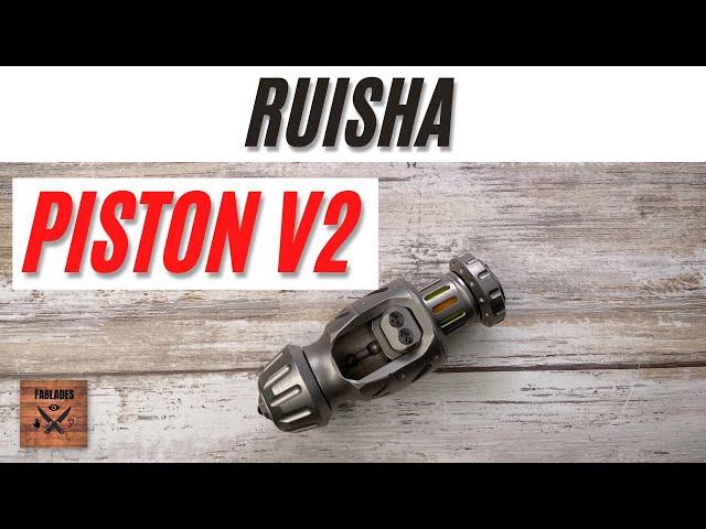 Ruisha Piston V2 Slider Clicker Fidget Toy. Fablades Full Review