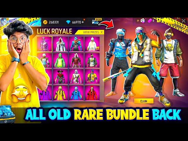 All Rare Bundles Are Back in Luck Royal| Poor To Rich in 10,000 Diamond  - Garena Free Fire