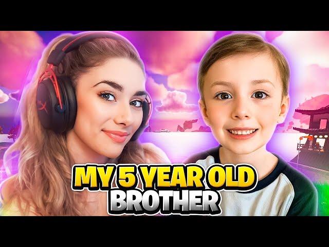 My 5 Year Old Brother Is Cracked At Fortnite!