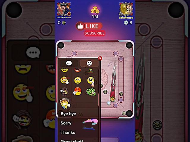 1M Singapore Plaza gameplay #carrompool #miniclip #shorts