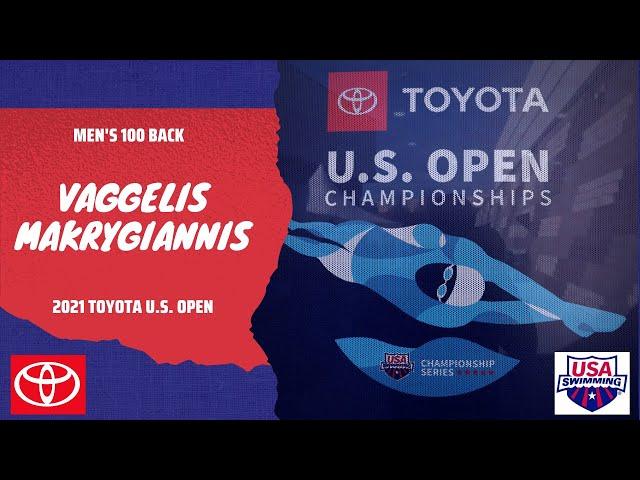 Vaggellis Makrygiannis Wins Men’s 100M Backstroke | 2021 Toyota U.S. Open Championships