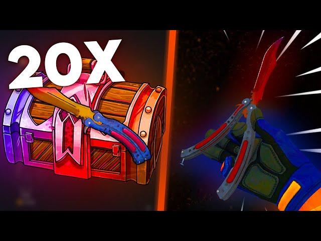 I Opened 20 FADED CASES and This HAPPENED?!?! (CSGOROLL) | ADDICTED
