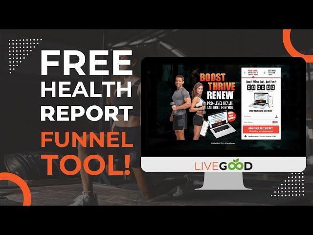 Unlock Your Free Health Report Funnel - LiveGood Lead Capture Page for Success!