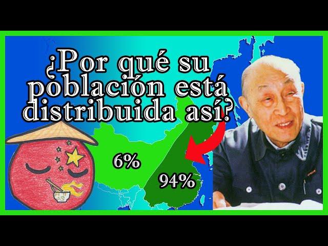 ¿Por qué el 94% de los CHINOS habita en el 43% de su territorio?  - El Mapa de Sebas