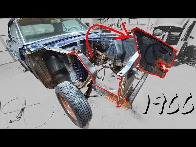 1966 Mustang Battery Apron Repair - Part 1 : The Removal