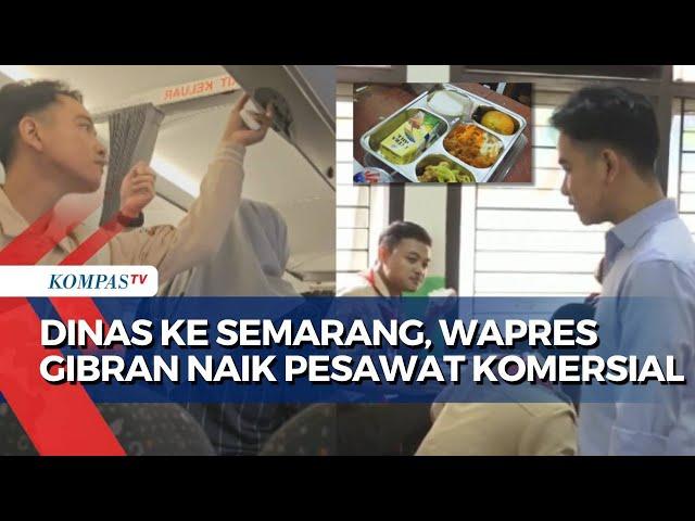 Tinjau Makan Bergizi Gratis di SMK 7 Semarang, Wapres Gibran Naik Pesawat Komersial