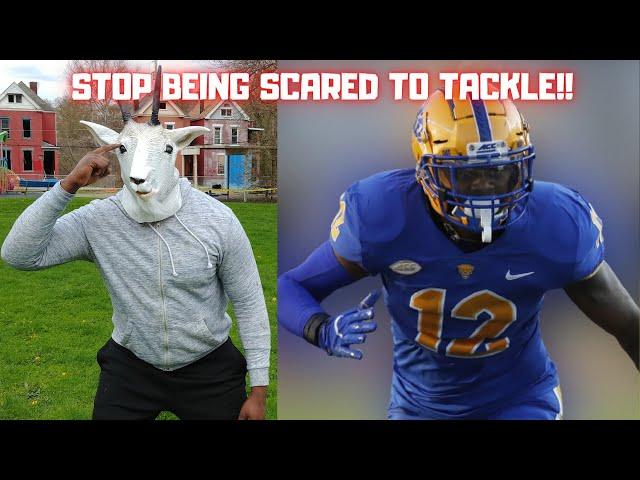 HOW TO NOT BE SCARED TO HIT IN FOOTBALL | HOW TO TACKLE IN FOOTBALL