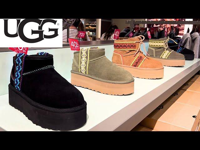 UGG OUTLET STORE SALE up to 60% OFF BOOT SLIPPERS SHOES(SHOP WITH ME)