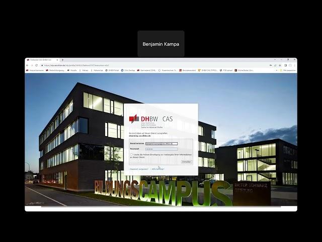 DHBW CAS Kurzanleitung: Einführung in Moodle