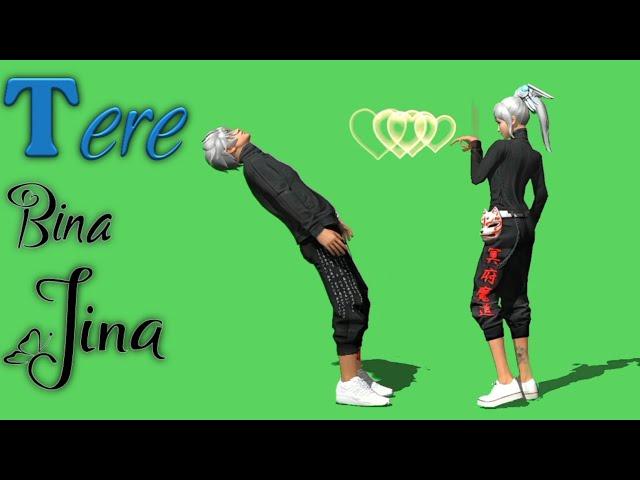 Tere Bina Jina Free Fire Green screen video | FF Green screen emote #freefire #copyrightfree