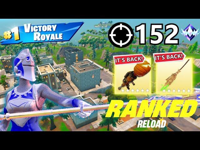 RANKED Zero Build OG Fortnite Reload | High Kill Gameplay | Keyboard And Mouse | 152 Kills