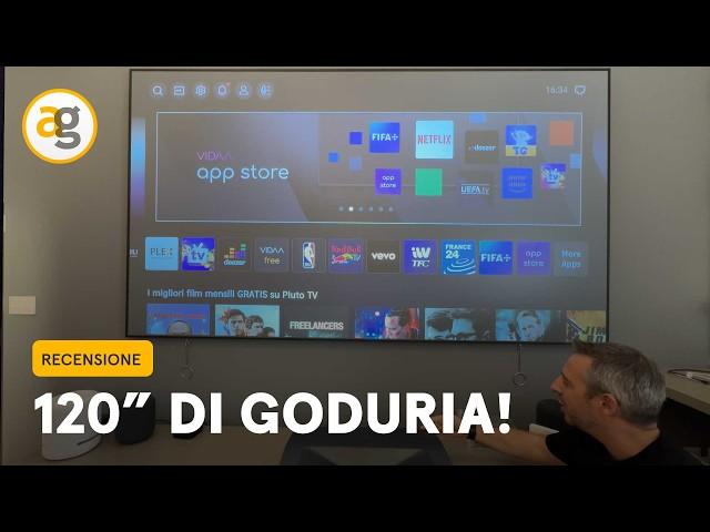 120 POLLICI di GODURIA! Recensione PROIETTORE LASER Hisense PL1