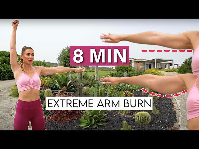 8 MIN EXTREM ARM BURN - Fast & Effective, All standing, no equipment, no talking, burn calories