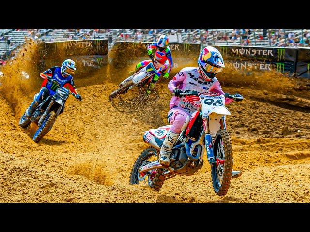 ELI TOMAC vs THE LAWRENCE BROTHERS - 2024 SuperMotocross