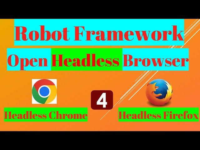 How to open browser in headless mode using Robot Framework?