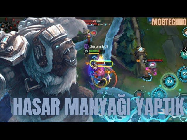 VOLİBEAR HASAR MANYAĞI YAPTI !!! NASIL OYNANIR BU KARAKTER ? - WİLD RİFT