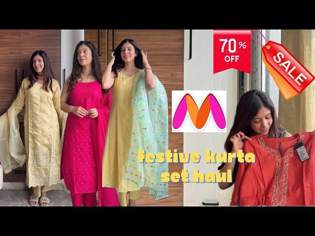 *Huge* Myntra kurta set haul  | Myntra festive sale haul | kurta sets under INR 1500 #myntrahaul