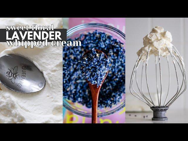 Lavender Whipped Cream | Floral Infused Whipped Cream for lattes and baked goods