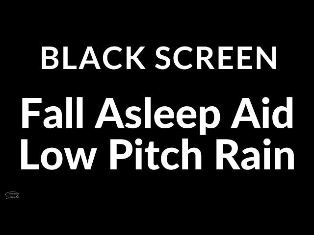 The Ultimate Fall Asleep Aid: Low Pitch Rain Sounds for Sensitive Sleepers | ASMR Rain For Sleeping