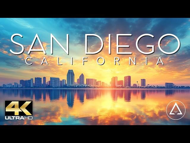 FLYING OVER SAN DIEGO 4K - CALIFORNIA DRONE FOOTAGE (ULTRA HD) - Beautiful Scenery Footage UHD