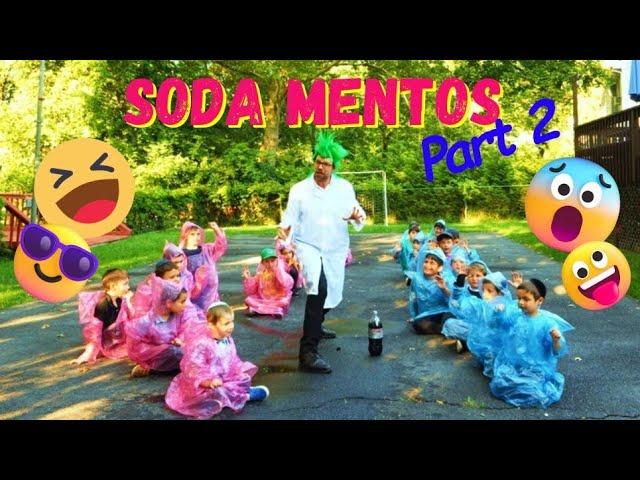 Science Experiments for kids Soda & Mentos with Dr. Shnitzel's Wacky Science part 2