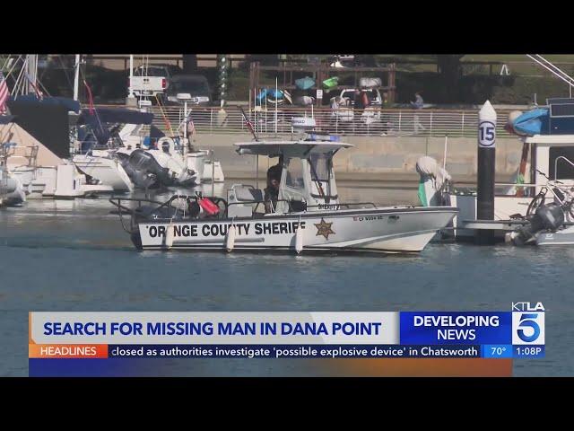 Divers hit the water in search of man last seen at Dana Point Harbor