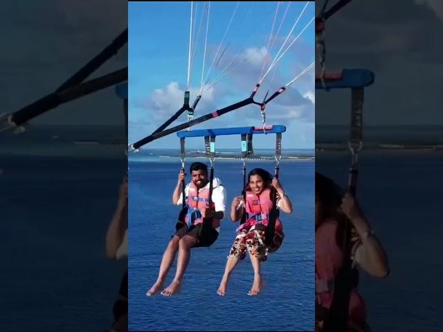 parasailing🪂#shorts #trending #travel #maldives