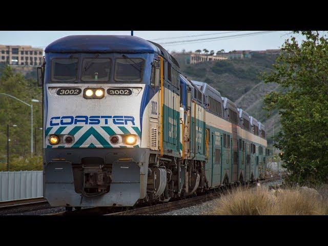 4K - Extreme Railfanning in San Diego: Amtrak, Coaster, Metrolink, & BNSF Trains in Early 2018