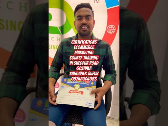 Certificate| Ecommerce Marketing Course Training by DM Engineers Academy in Sheopur Road Goshala #yt