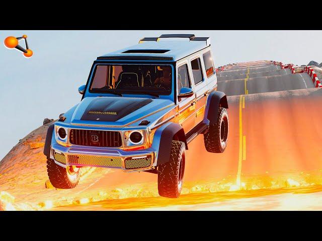 Wave Road Against Vehicles #38 - BeamNG drive