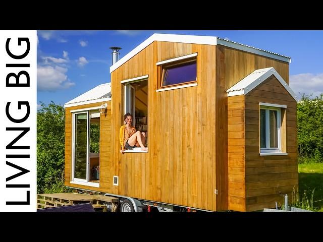 Her Beautiful Self-Built Tiny Home In The French Countryside