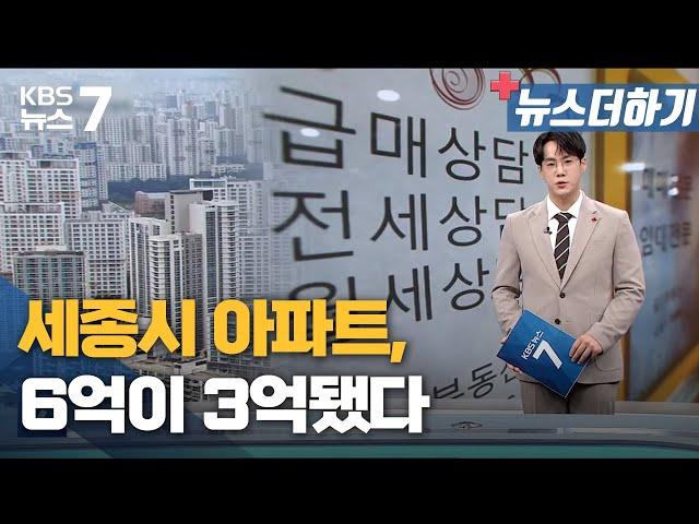 [뉴스더하기] 세종시 아파트, 6억이 3억됐다 / KBS 뉴스7 대전 세종 충남 - 12월 28일 (수)