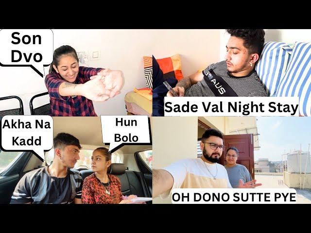 First Time Himani Mayank Ne Sade Ghar Kita Night Stay | Amanjass Vlogs |