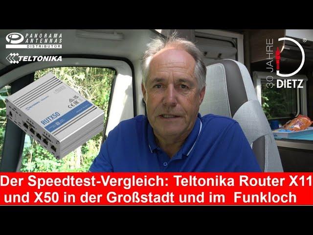 Dietz: Streamen im Funkloch? RutX50 und RutX11 im Vergleich mit Panorama Antennen und Smartphone