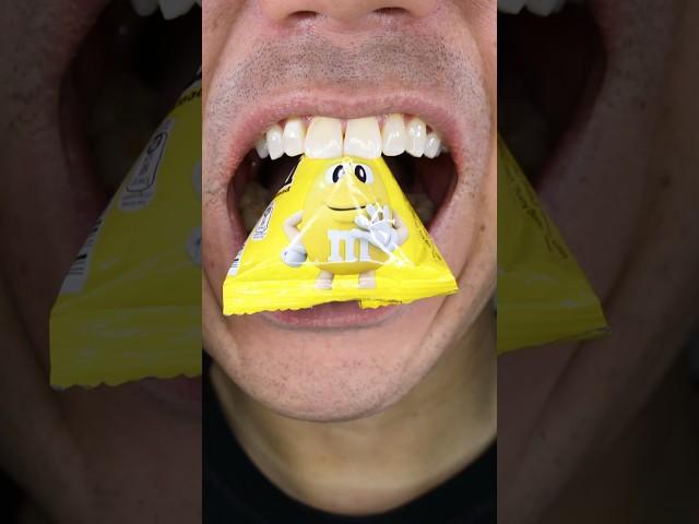 ASMR | Peanut M&M's, with a peanut, milk chocolate, and candy shell, were the first variation.